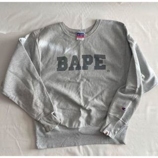 アベイシングエイプ(A BATHING APE)のエイプ × チャンピオン リバースウィーブ　スウェット(スウェット)