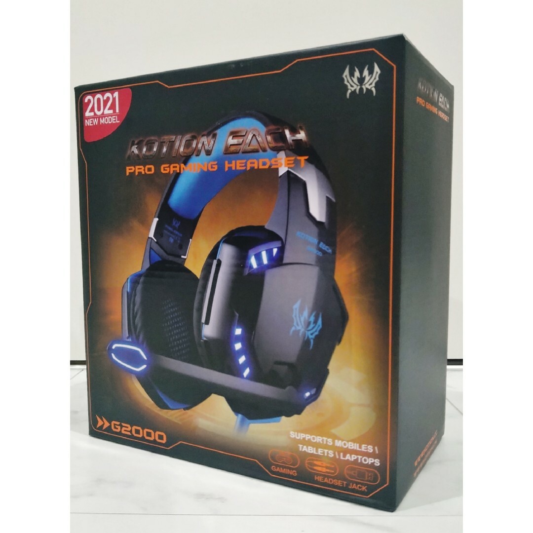KOTION EACH G2000　ゲーミングヘッドセット　PCゲームヘッドホン スマホ/家電/カメラのオーディオ機器(ヘッドフォン/イヤフォン)の商品写真