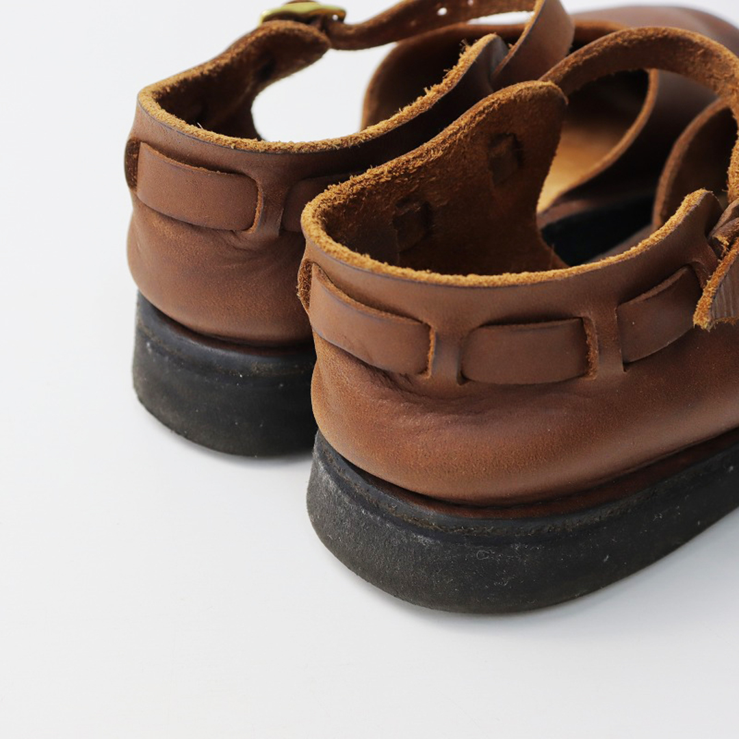 オーロラシューズ AURORA SHOES MARY JANE レザーストラップシューズ 7.5C/ブラウン 24.5cm メリージェーン【2400013704786】 レディースの靴/シューズ(その他)の商品写真