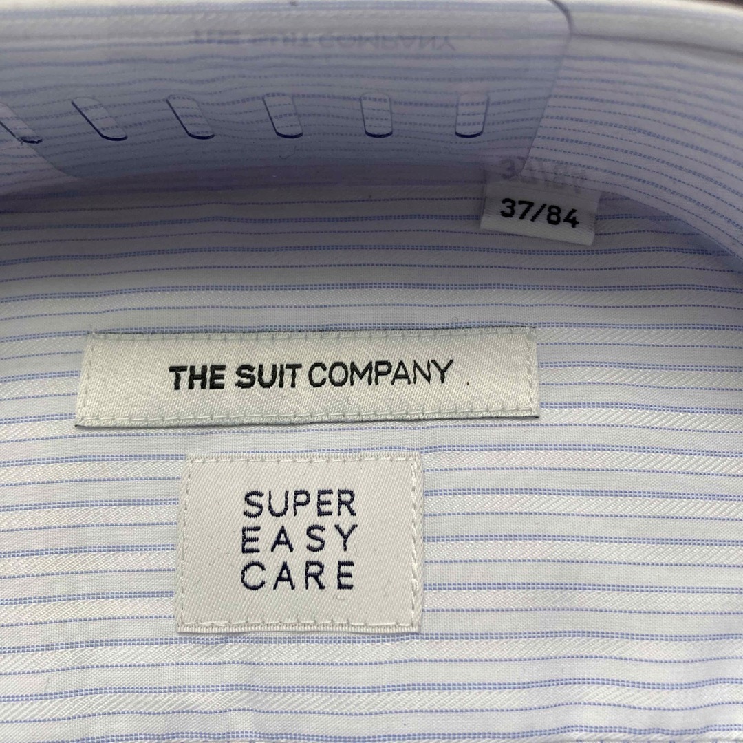 THE SUIT COMPANY(スーツカンパニー)の新品 スーツカンパニー 長袖ドレスシャツ S 37/84 ブルー ボタンダウン メンズのトップス(シャツ)の商品写真