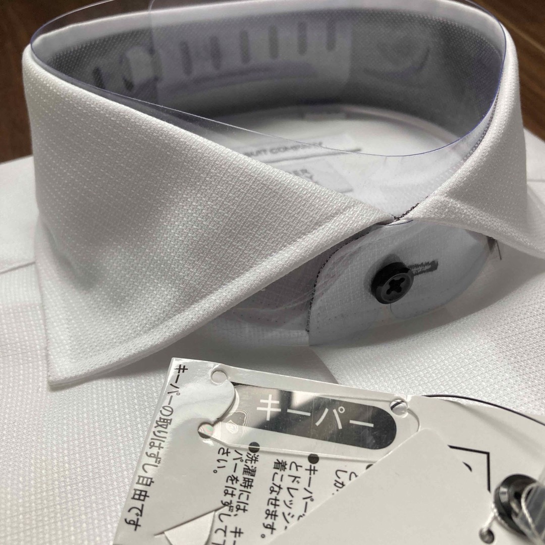 THE SUIT COMPANY(スーツカンパニー)の新品 スーツカンパニー 長袖ドレスシャツS 37/84 白 ワイドカラー メンズのトップス(シャツ)の商品写真