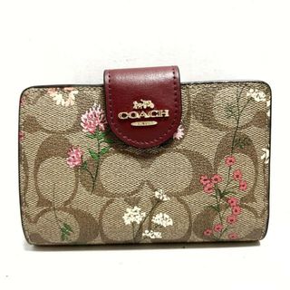 コーチ(COACH)のコーチ 2つ折り財布美品  シグネチャー柄(財布)