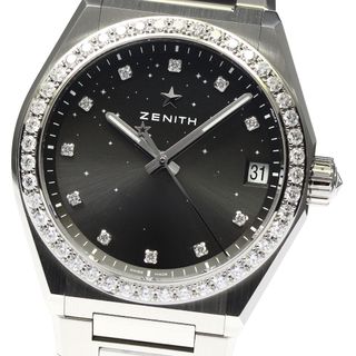 ゼニス(ZENITH)のゼニス ZENITH 16.9200.670 デファイ ミッドナイト 11Pダイヤ 自動巻き レディース 美品 _799451(腕時計)