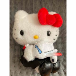 サンリオ(サンリオ)のJALコラボ CA ハローキティ ぬいぐるみ　50周年　hellokitty(キャラクターグッズ)