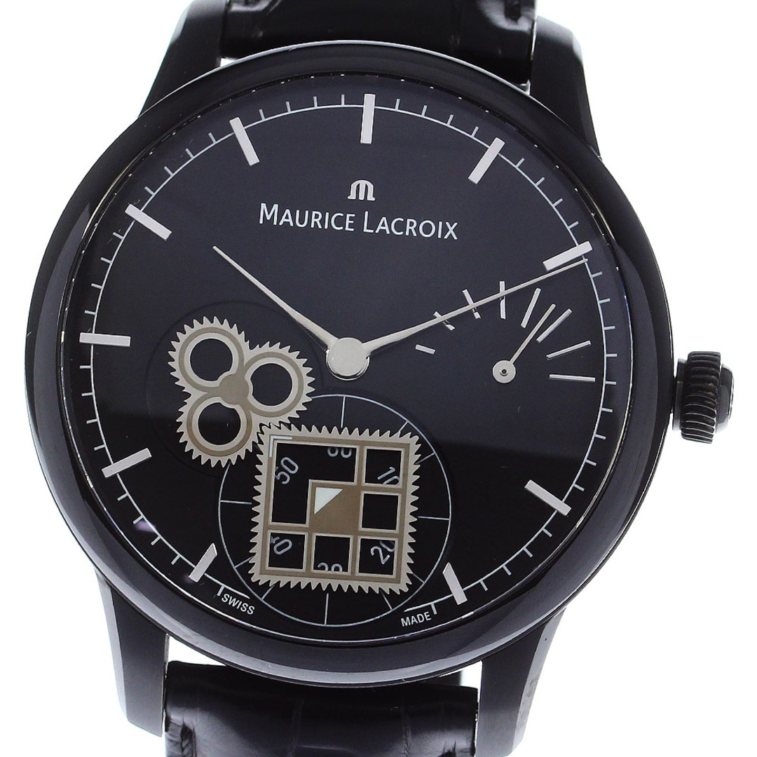 MAURICE LACROIX(モーリスラクロア)のモーリスラクロア MAURICE LACROIX MP7158 マスターピース スクエアホイール パワーリザーブ 手巻き メンズ 極美品 箱付き_791640 メンズの時計(腕時計(アナログ))の商品写真