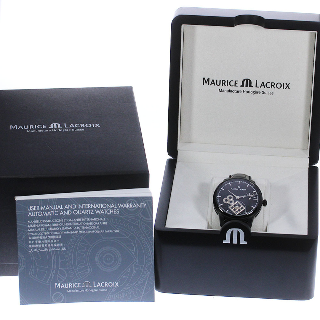 MAURICE LACROIX(モーリスラクロア)のモーリスラクロア MAURICE LACROIX MP7158 マスターピース スクエアホイール パワーリザーブ 手巻き メンズ 極美品 箱付き_791640 メンズの時計(腕時計(アナログ))の商品写真