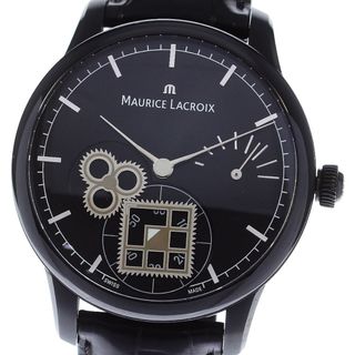 モーリスラクロア(MAURICE LACROIX)のモーリスラクロア MAURICE LACROIX MP7158 マスターピース スクエアホイール パワーリザーブ 手巻き メンズ 極美品 箱付き_791640(腕時計(アナログ))