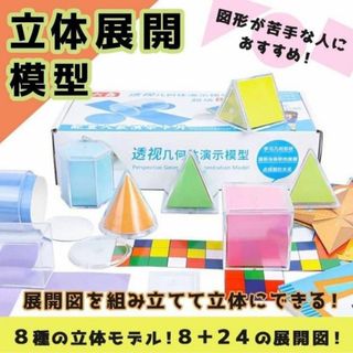 算数　立体展開模型　小学受験　中学受験　STEAM 知育玩具　小学生　中学生(模型/プラモデル)