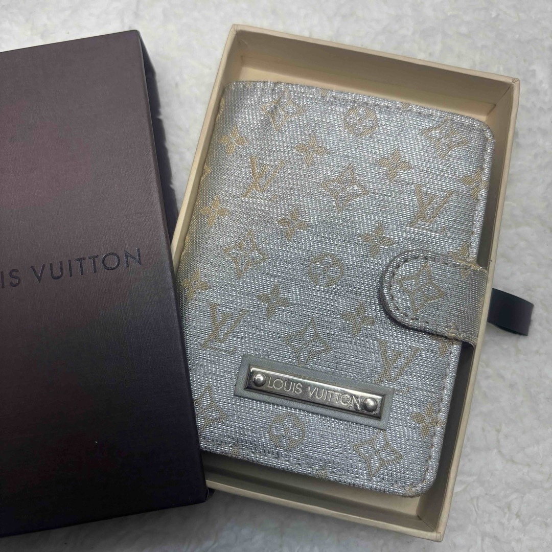 LOUIS VUITTON(ルイヴィトン)のレア 廃盤 ルイ ヴィトン 手帳カバーミニ アジェンダ カードケース シャイン メンズのファッション小物(手帳)の商品写真