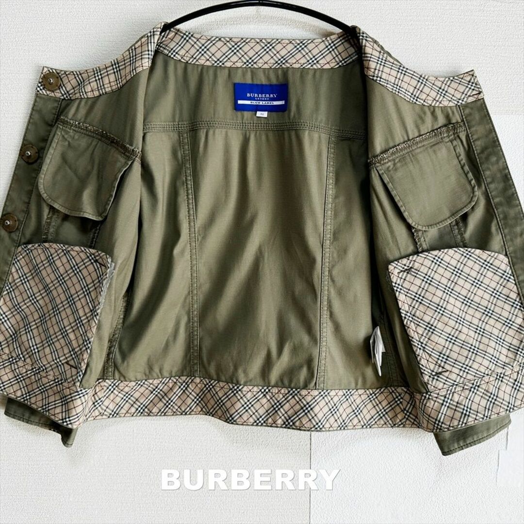 BURBERRY(バーバリー)の【BURBERRY】バーバリー ノバチェック デニムジャケット レディースのジャケット/アウター(Gジャン/デニムジャケット)の商品写真