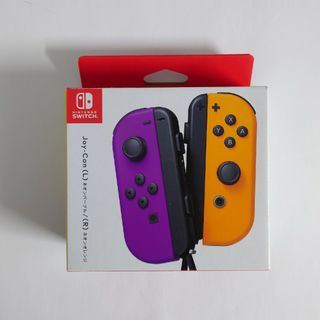 ニンテンドースイッチ(Nintendo Switch)の新品　ジョイコン　ネオンパープル　ネオンオレンジ　ニンテンドースイッチ(家庭用ゲーム機本体)