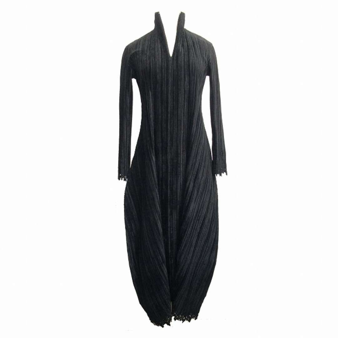 ISSEY MIYAKE(イッセイミヤケ)の美品 00aw イッセイミヤケ Velour Pleated Dress ドレス レディースのワンピース(ロングワンピース/マキシワンピース)の商品写真