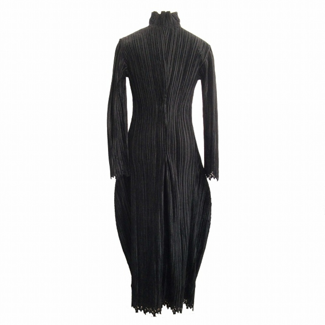 ISSEY MIYAKE(イッセイミヤケ)の美品 00aw イッセイミヤケ Velour Pleated Dress ドレス レディースのワンピース(ロングワンピース/マキシワンピース)の商品写真