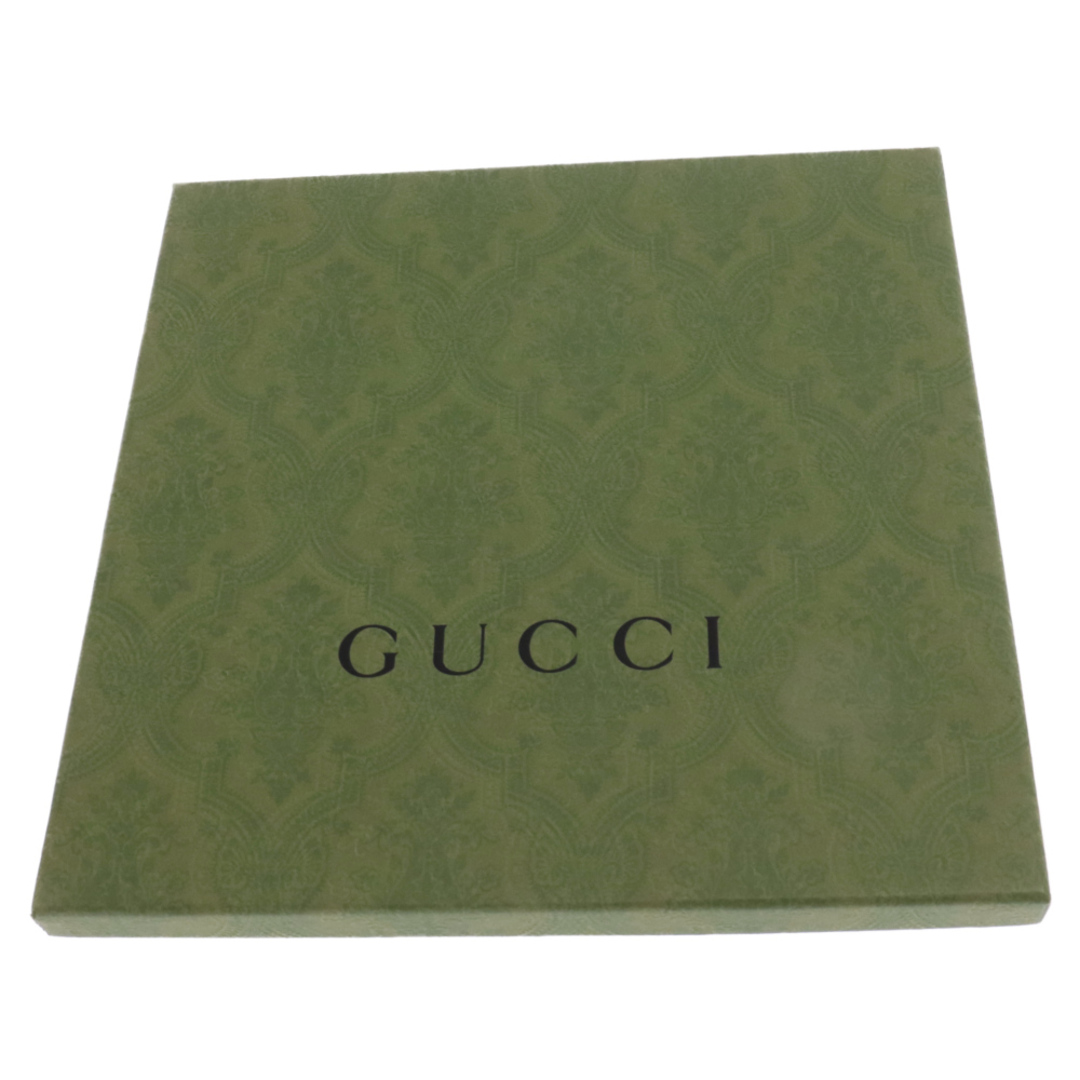Gucci(グッチ)のGUCCI グッチ BEE ビー ハート刺繍 スカーフ ポケットスクエアハンカチ ホワイト/ネイビー 624807 メンズのファッション小物(バンダナ/スカーフ)の商品写真