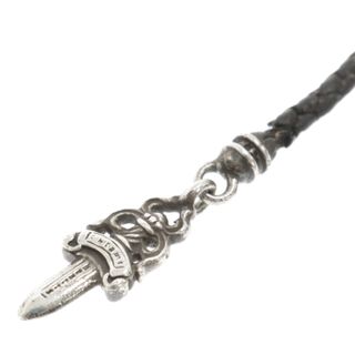 クロムハーツ(Chrome Hearts)のCHROME HEARTS クロムハーツ DAGGER PHONE STRAP ダガー フォンストラップ キーホルダー シルバー/ブラック(キーホルダー)