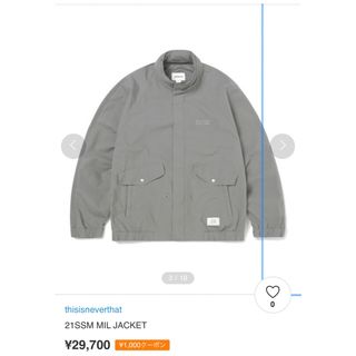 ディスイズネバーザット(thisisneverthat)のthisisneverthat 21SSM MIL JACKET(ブルゾン)