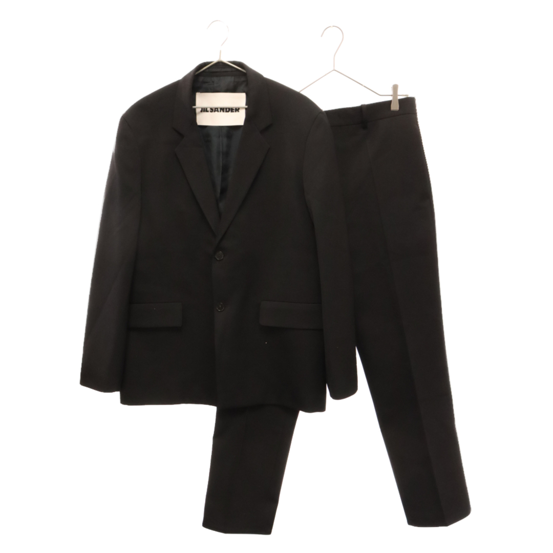 Jil Sander(ジルサンダー)のJIL SANDER ジルサンダー Single Breasted Straight Suit セットアップスーツ ストレートシルエット ブラック J22FT0102J400021 メンズのスーツ(セットアップ)の商品写真