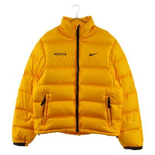 ナイキ(NIKE)のNIKE ナイキ ×NOCTA ノクタ PUFFER JACKET ロゴプリントデザインナイロンジップアップパファージャケット ダウン イエロー DA3997-739(ダウンジャケット)