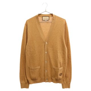 グッチ(Gucci)のGUCCI グッチ GG Embroidery Cardigan 646784 GGエンブロイダリー カーディガン ブラウン(カーディガン)