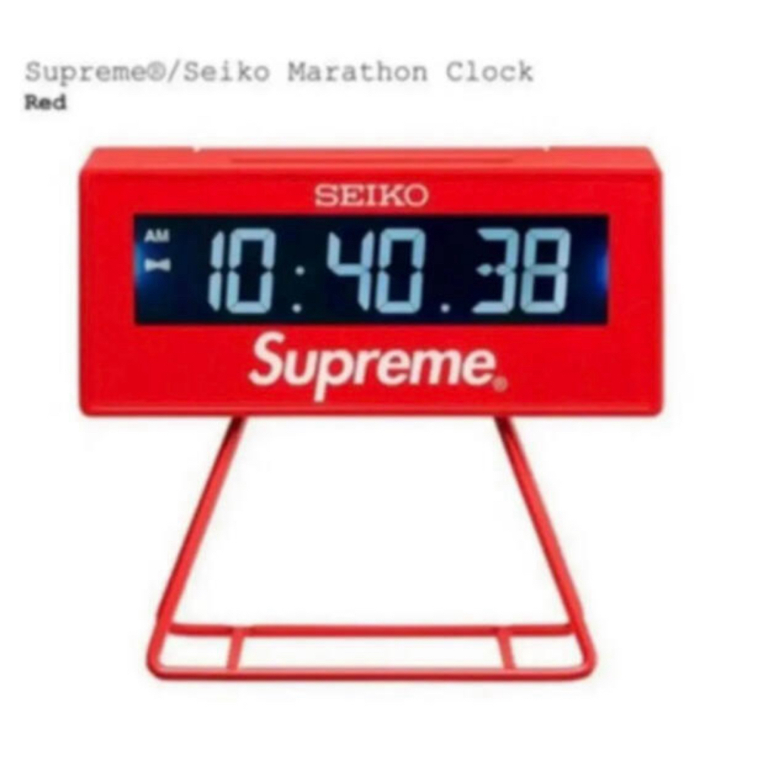 Supreme(シュプリーム)のsupreme Seiko Marathon Clock インテリア/住まい/日用品のインテリア小物(置時計)の商品写真