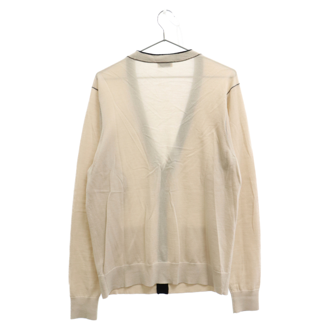 DRIES VAN NOTEN(ドリスヴァンノッテン)のDRIES VAN NOTEN ドリスヴァンノッテン Wool Cardigan ウールカーディガン アイボリー メンズのトップス(カーディガン)の商品写真