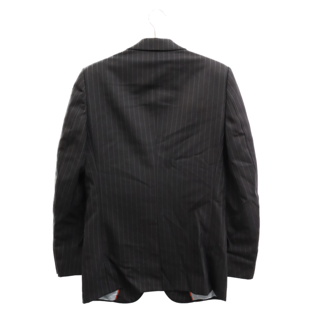 Gucci(グッチ)のGUCCI グッチ 2Bテーラードジャケット 裏地柄デザイン 519503 Z508 G スラックスパンツ センタープレス ジレ ベスト セットアップスーツ ブラック メンズのスーツ(セットアップ)の商品写真
