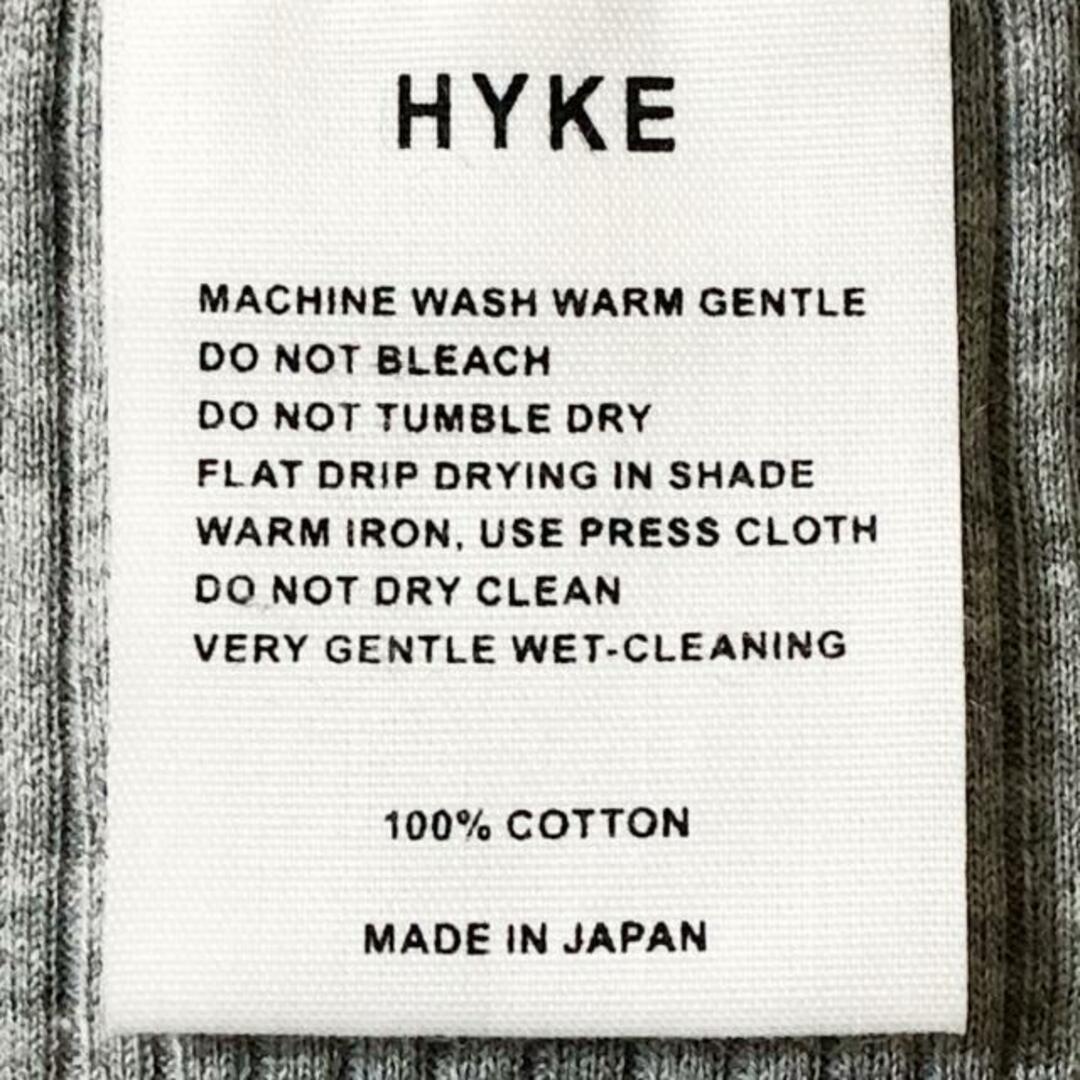 HYKE(ハイク)のハイク 長袖カットソー サイズ　 - グレー レディースのトップス(カットソー(長袖/七分))の商品写真