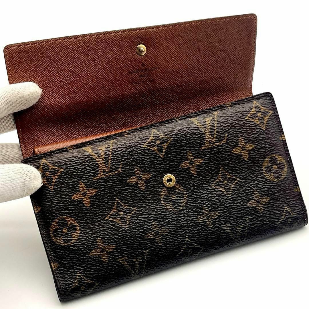 LOUIS VUITTON(ルイヴィトン)のルイヴィトン 長財布 茶 モノグラム インターナショナル レディースのファッション小物(財布)の商品写真