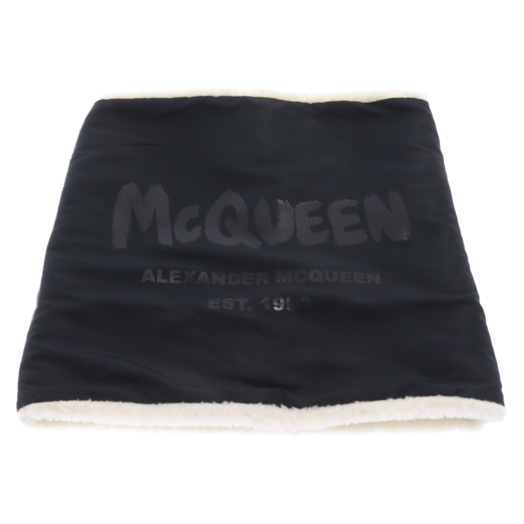 Alexander McQueen(アレキサンダーマックイーン)のAlexander McQueen アレキサンダーマックイーン Neck Warmer With Graffiti Logo グラフティーロゴプリント ネックウォーマー ブラック 676479 3D62Q メンズのアクセサリー(その他)の商品写真