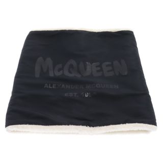 アレキサンダーマックイーン(Alexander McQueen)のAlexander McQueen アレキサンダーマックイーン Neck Warmer With Graffiti Logo グラフティーロゴプリント ネックウォーマー ブラック 676479 3D62Q(その他)