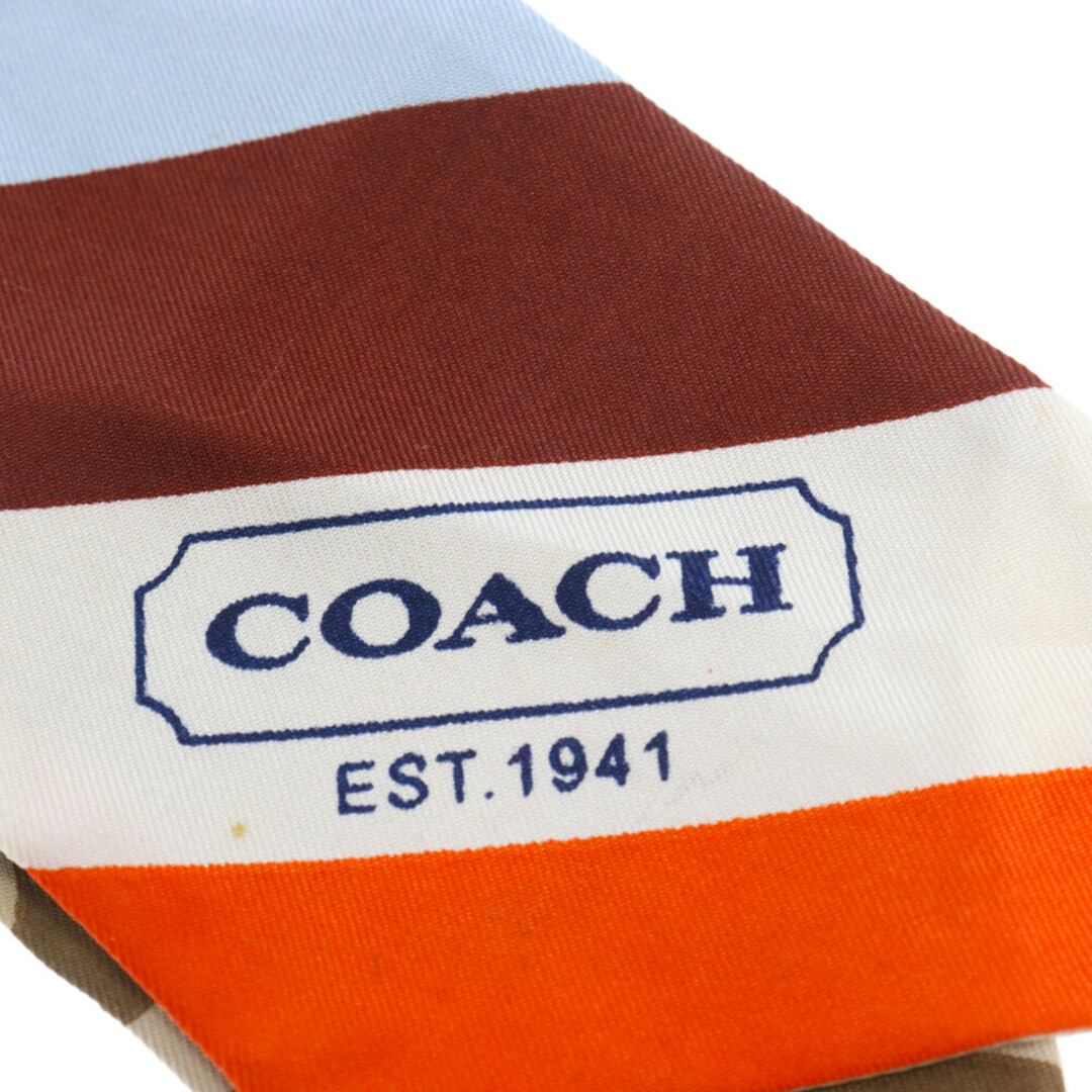 COACH(コーチ)のCOACH コーチ シグネチャー シルクスキニースカーフ ベージュ メンズのファッション小物(バンダナ/スカーフ)の商品写真