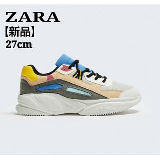 ザラ(ZARA)のZARA ザラ メンズスニーカー チャンキーソール ダッドスニーカー 厚底 27(スニーカー)