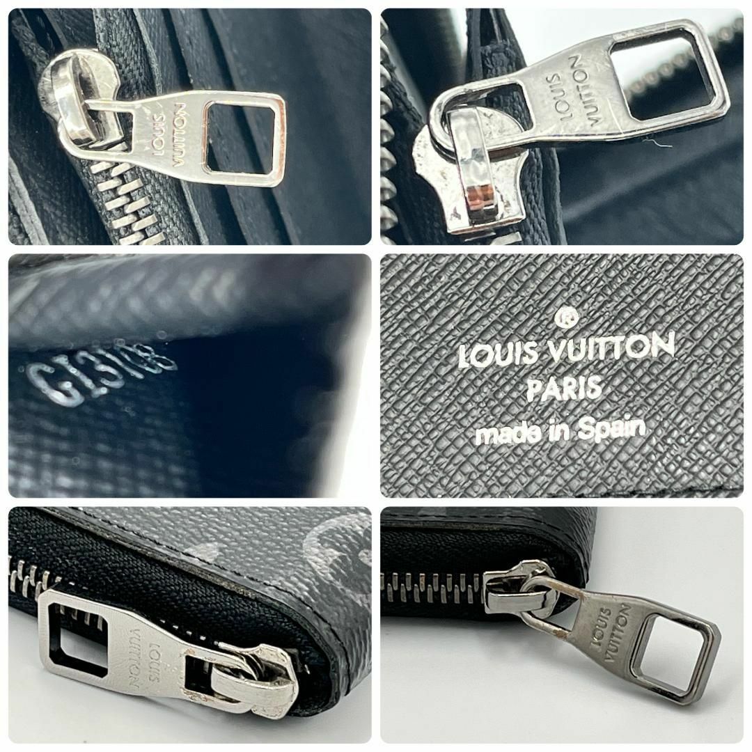 LOUIS VUITTON(ルイヴィトン)のLOUIS VUITTON エクリプス ジッピー ウォレット ヴェルティカル 黒 メンズのファッション小物(長財布)の商品写真
