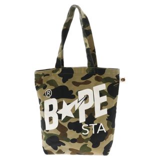 アベイシングエイプ(A BATHING APE)のA BATHING APE アベイシングエイプ ファースト カモ トートバック グリーン 230618(トートバッグ)