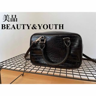 ビューティアンドユースユナイテッドアローズ(BEAUTY&YOUTH UNITED ARROWS)のBEAUTY&YOUTH 2wayバッグ 型押し ブラック(ショルダーバッグ)