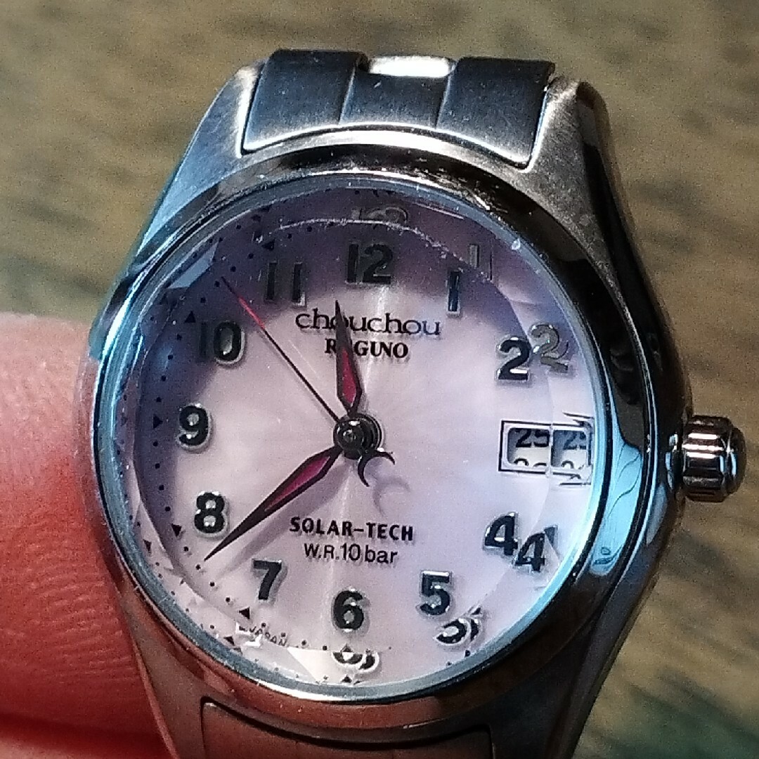 CITIZEN(シチズン)のAD21　シチズン・レグノ　シュシュ　ソーラー時計　稼働品　日付　カットガラス レディースのファッション小物(腕時計)の商品写真