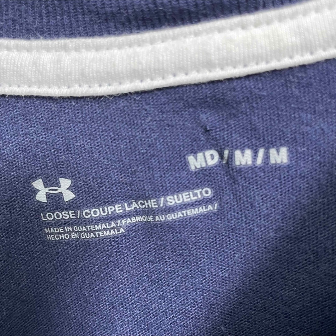 UNDER ARMOUR(アンダーアーマー)のアンダーアーマー　YALE イエール大学　プリント Tシャツ　メンズLサイズ相当 メンズのトップス(Tシャツ/カットソー(半袖/袖なし))の商品写真