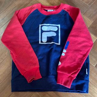 フィラ(FILA)のFILA  ロゴ 裏起毛 トレーナー スウェット  130(Tシャツ/カットソー)