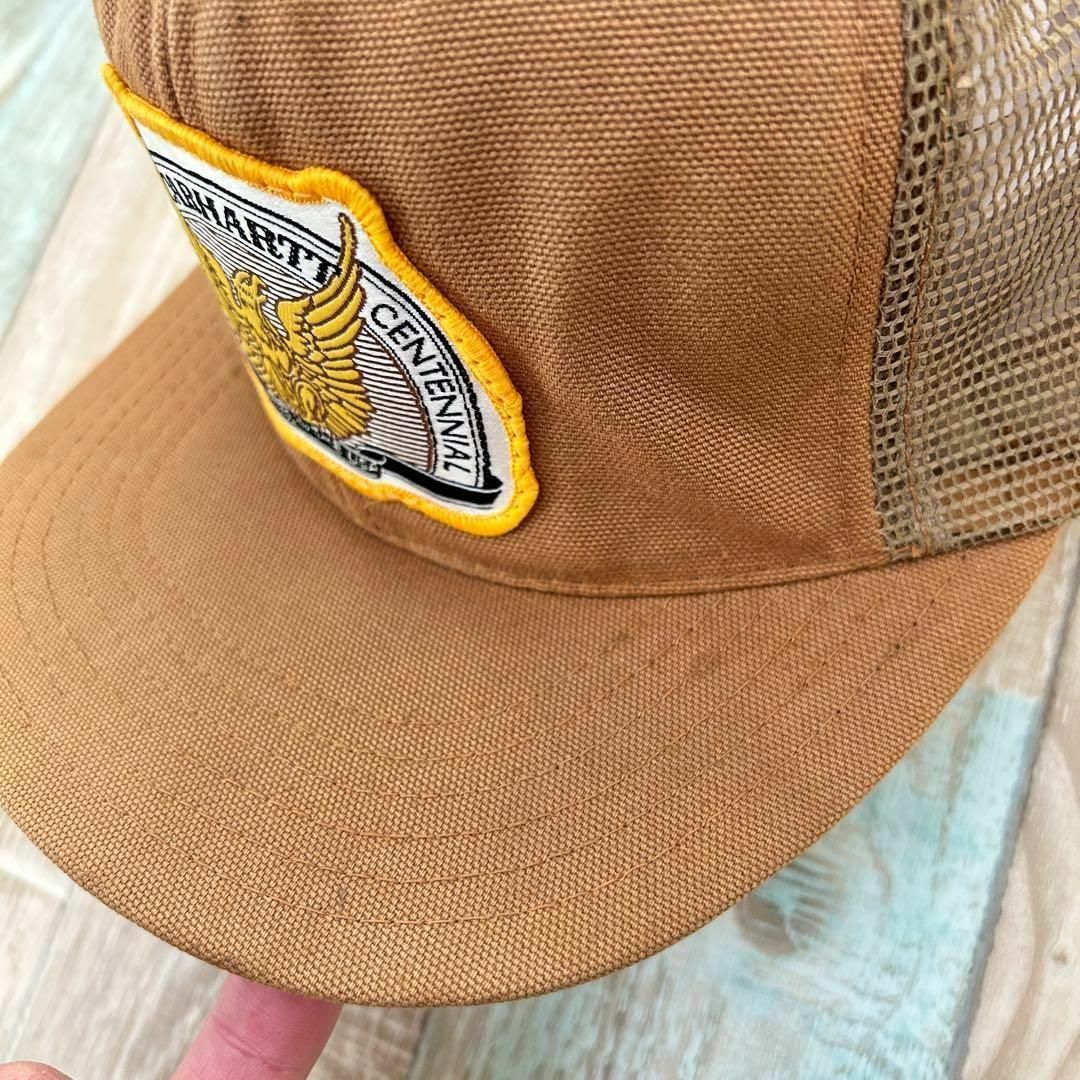 ビンテージ 80s carhartt 100周年トラッカーキャップ