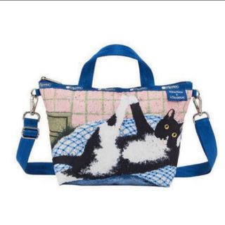 LeSportsac - レスポートサック 猫柄 NEWNEW トートバッグ ショルダー