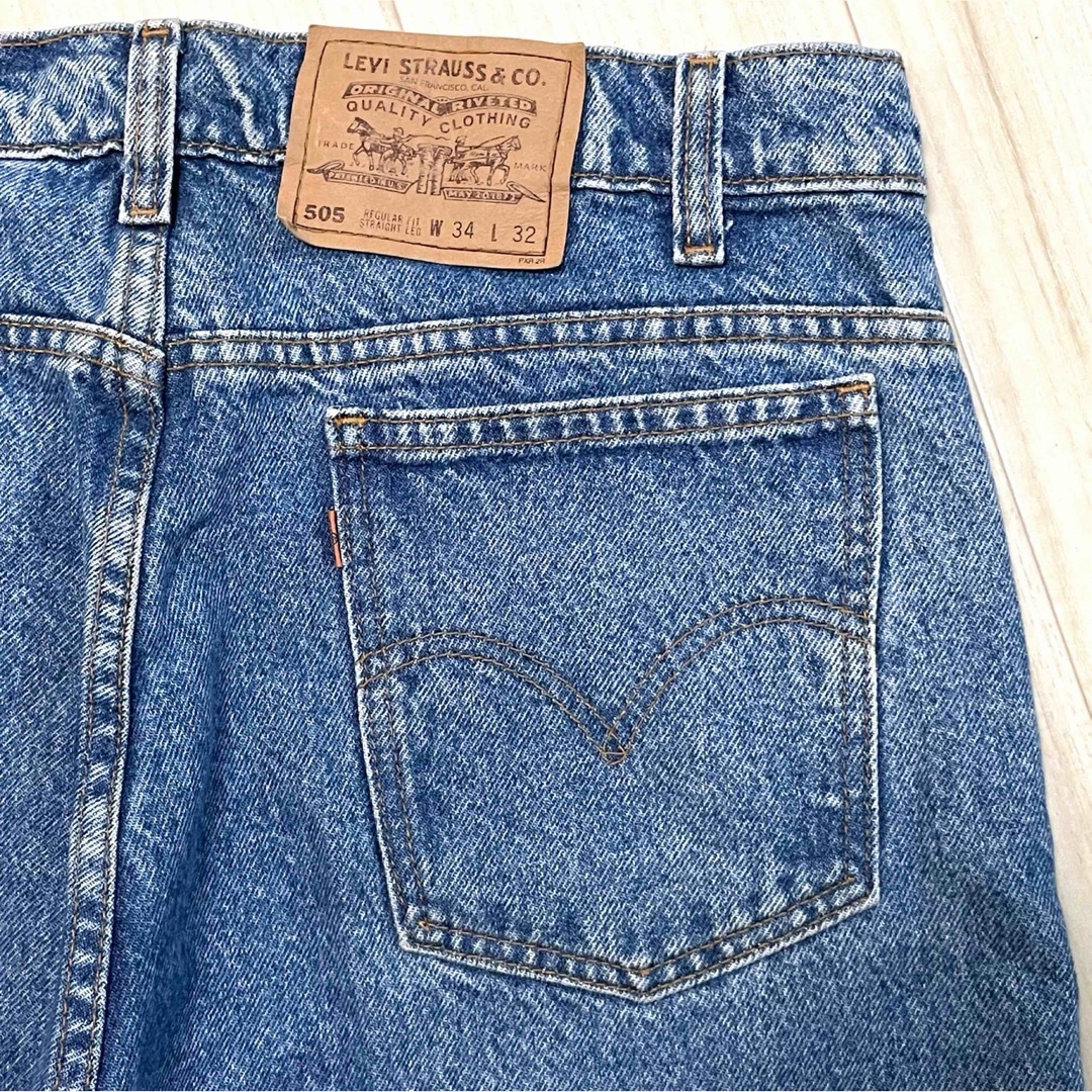 Levi's(リーバイス)の90s LEVI'Sリーバイス 505 デニムパンツ W34 オレンジタブ 希少 メンズのパンツ(デニム/ジーンズ)の商品写真