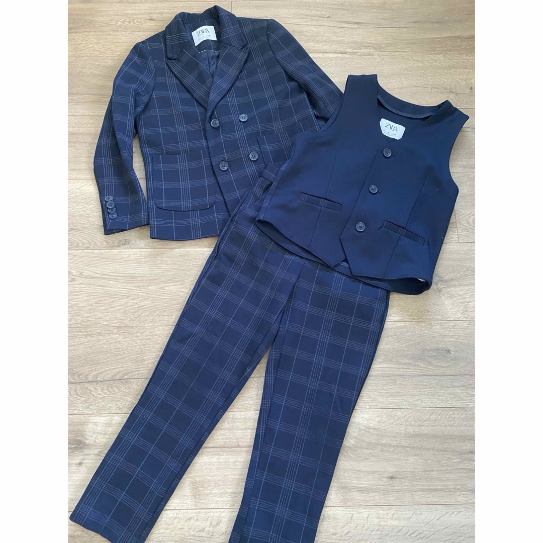 ZARA KIDS(ザラキッズ)のzaraキッズ ♡フォーマル♡卒園入学式　スーツ一式 キッズ/ベビー/マタニティのキッズ服男の子用(90cm~)(ドレス/フォーマル)の商品写真