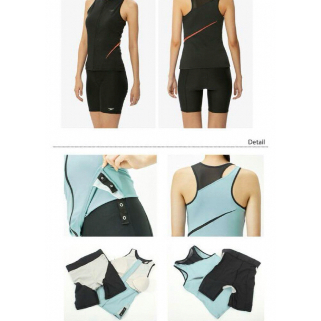 SPEEDO(スピード)の送料無料 新品 SPEEDO ディアゴナジップセパレーツ L BK レディースの水着/浴衣(水着)の商品写真