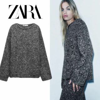 ザラ(ZARA)の21 ZARA ローリングトリム ニットセーター M(ニット/セーター)