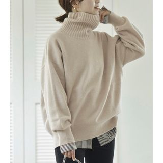 スピックアンドスパン(Spick & Span)のSpick and Span ウールカシミヤタートルネック プルオーバー(ニット/セーター)