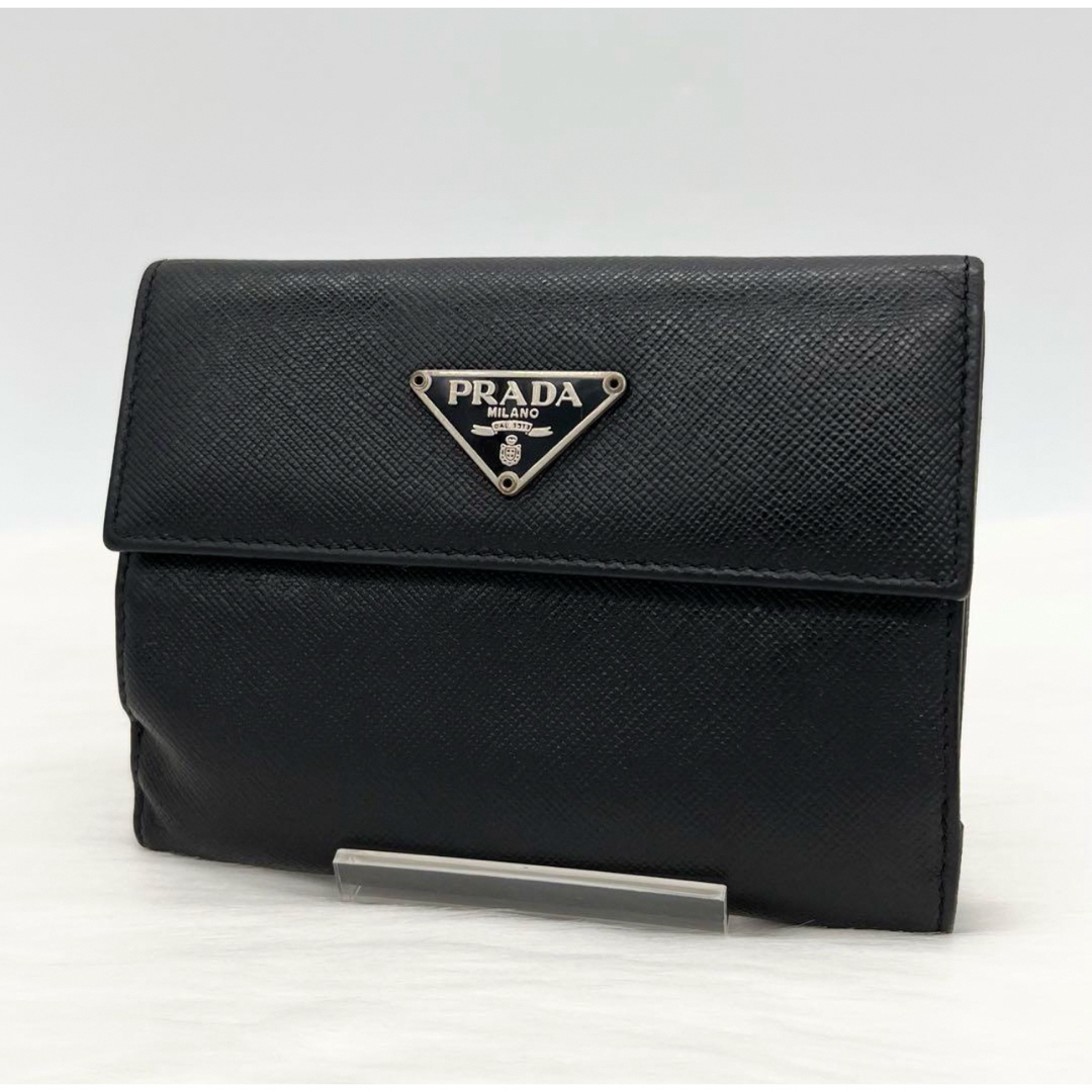 PRADA(プラダ)のPRADA プラダ　2つ折り財布　美品 レディースのファッション小物(財布)の商品写真