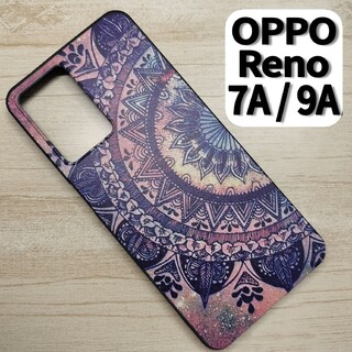 OPPO Reno 7A / 9A スマホケース タトゥーフラワー(Androidケース)