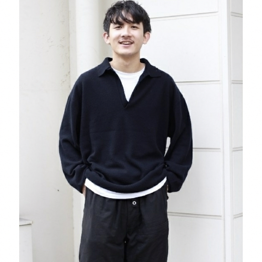 COMOLI カシミヤスキッパーニット　20aw