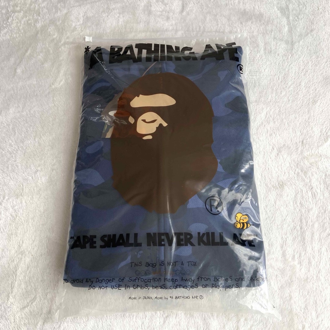 A BATHING APE(アベイシングエイプ)の新品★ア ベイシング エイプ★ジップアップ パーカー★ブルー★M メンズのトップス(パーカー)の商品写真