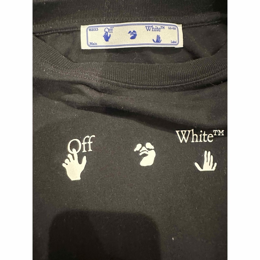 OFF-WHITE(オフホワイト)のoff-white ロンT  ブラック　Lサイズ メンズのトップス(Tシャツ/カットソー(七分/長袖))の商品写真